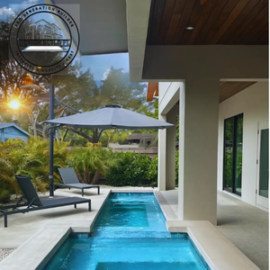 saltwater pool with led lighting sarasota